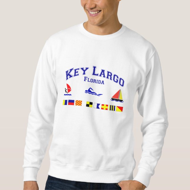 Sweatshirt Drapeaux de signal principaux de Largo FL (Devant)