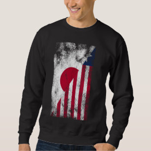 Sweatshirt Drapeaux du Liberia du Japon - Libérien du Japon