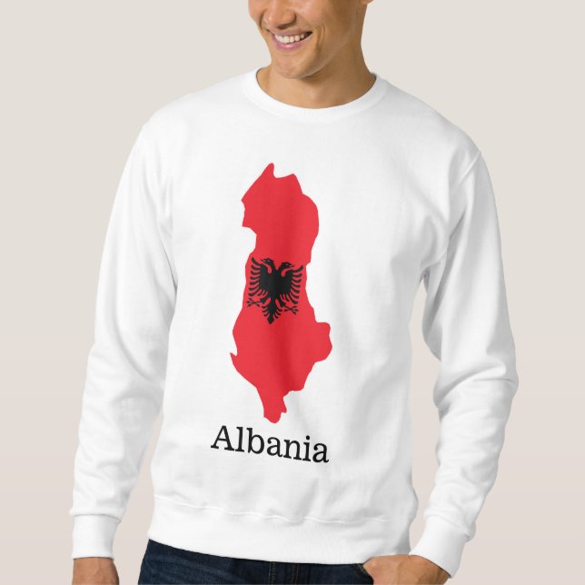 Sweatshirt Drapeaux et pays Albanie (Devant)
