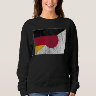 Sweatshirt Drapeaux japonais allemands vintages Allemagne Jap