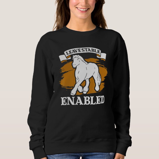 Sweatshirt Draught Scotland Horse for Horseback Rider Clydesd (Devant)