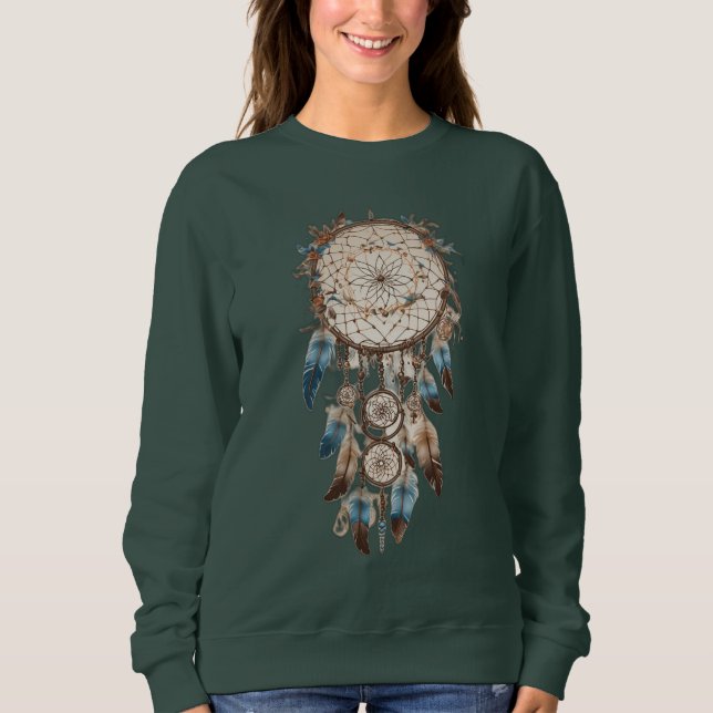 Sweatshirt Dreamcatcher Serenity : Design de T-shirt symboliq (Devant)