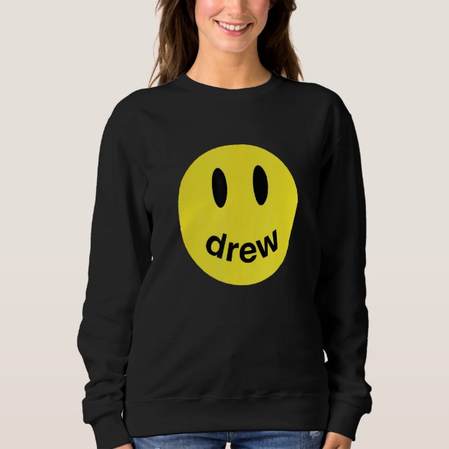 Sweatshirt DREW Smile Face Trend Mode (Devant)