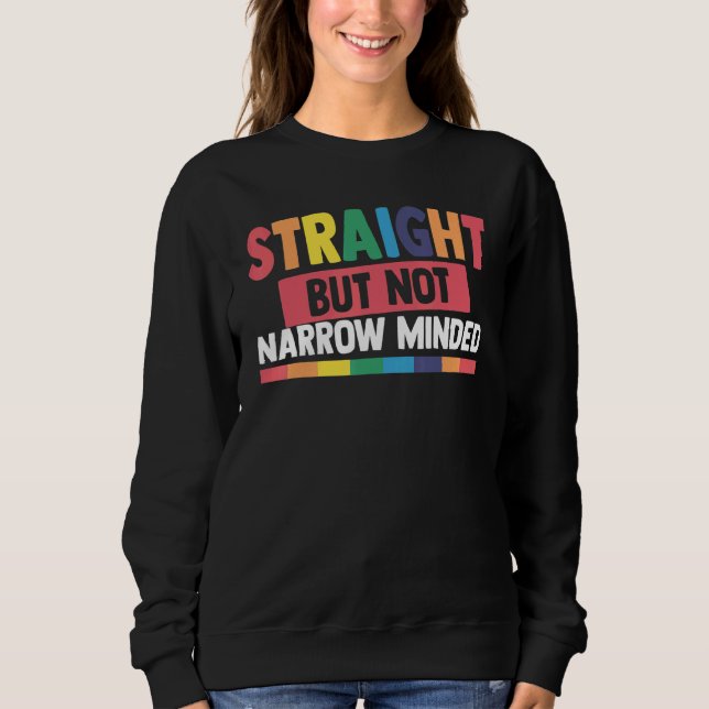 Sweatshirt Droit Mais Pas Étroitement Esprit Gay Lesbienne Lg (Devant)