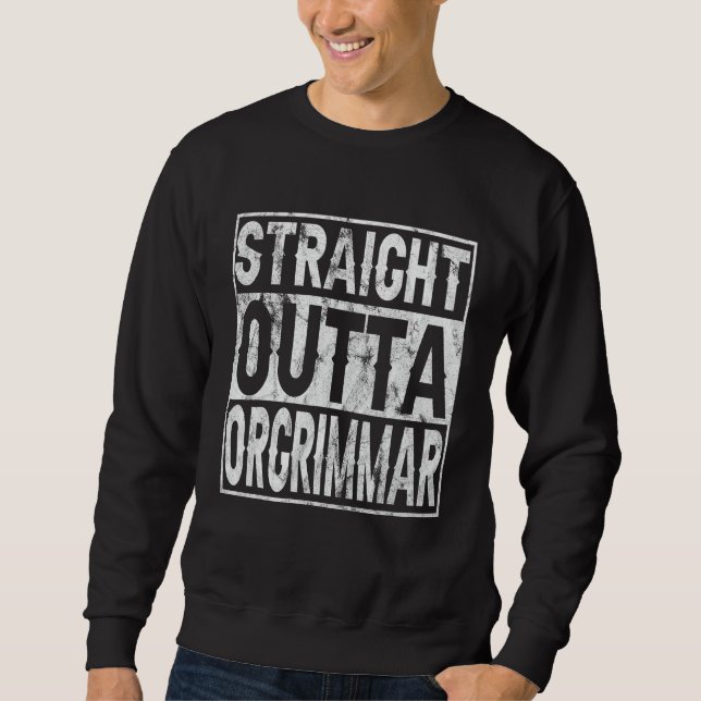 Sweatshirt Droite En Périphérie Orgrimmar Horde Gamer Tee 1 (Devant)