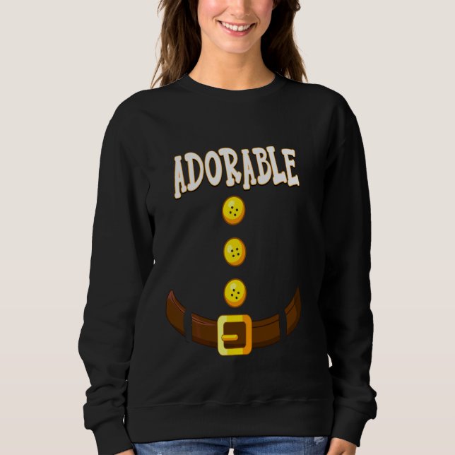 Sweatshirt Drôle adorable Noël Gnome Nain Matching Elf (Devant)