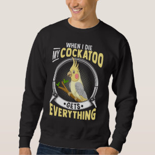 Sweatshirt Drôle Amitié Cockatoo Citation Parrot Oiseau Amour
