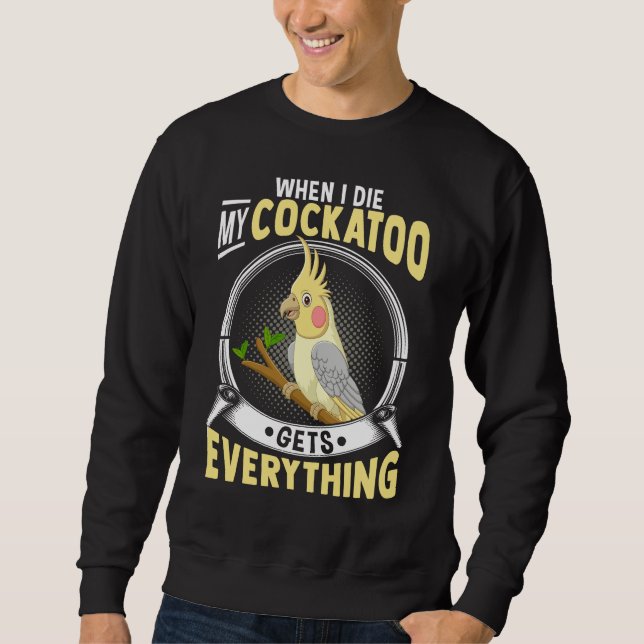 Sweatshirt Drôle Amitié Cockatoo Citation Parrot Oiseau Amour (Devant)