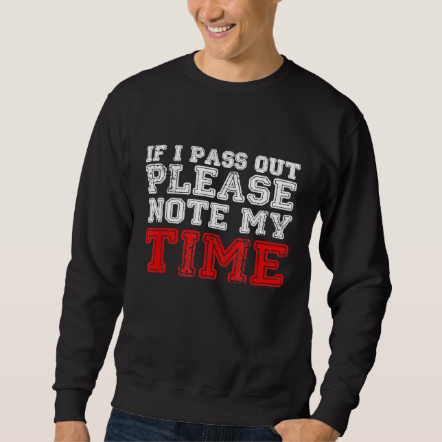 Sweatshirt Drôle Aviron Si Je Passe S'Il Vous Plaît Note Mon  (Devant)