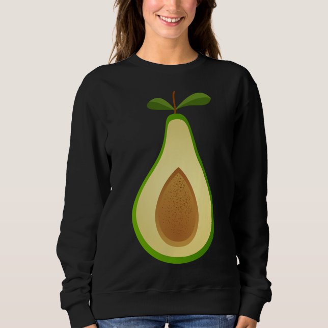 Sweatshirt Drôle Avocado Fruit Halloween Costume cadeau (Devant)