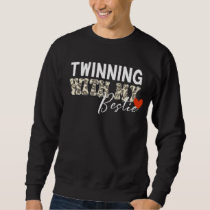 Sweatshirt Drôle Besties Citation Jumelage Avec Mon Bestie Pa