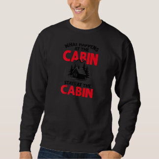 Sweatshirt Drôle Cabine Pour Hommes Femmes Cool Camper Cabine