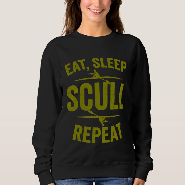 Sweatshirt Drôle cadeau d'aviron de sculpture pour bateau Kay (Devant)