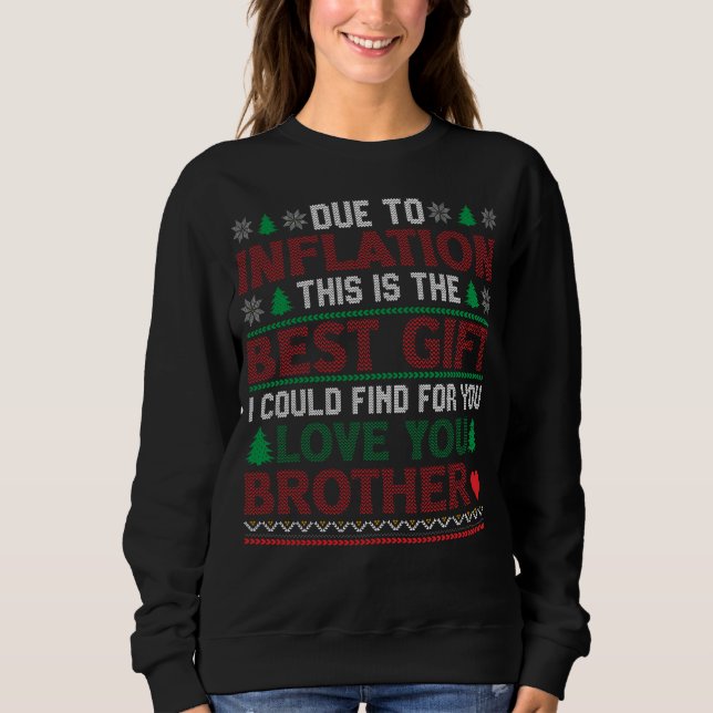 Sweatshirt Drôle cadeau de Noël mettant en vedette l'amour du (Devant)