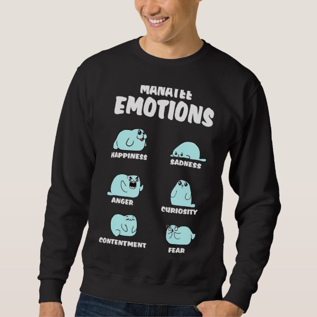 Sweatshirt Drôle cadeau Manatee Costume de Vache de mer Merch (Devant)