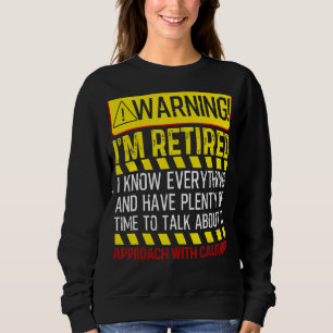 Sweatshirt Drôle Cadeaux de retraite Hommes Femmes Retraite A