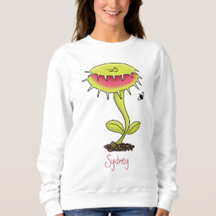Sweatshirt Drôle carnivore Vénus piège à mouches plante dessi