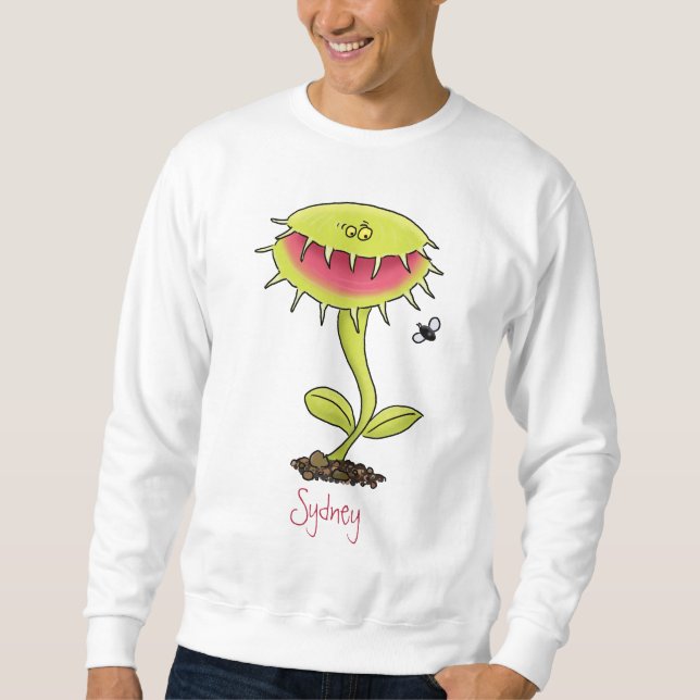 Sweatshirt Drôle carnivore Vénus piège à mouches plante dessi (Devant)