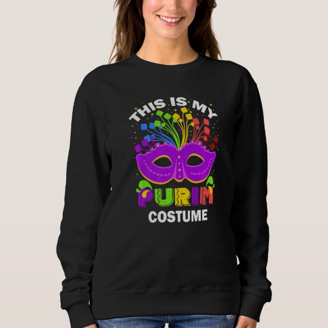 Sweatshirt Drôle Ceci Est Mon Masque De Feu Masque Hamantash  (Devant)