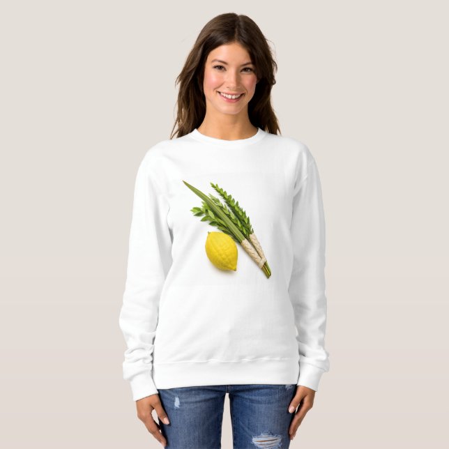 Sweatshirt drôle 'c'est dans les tentes' sukkot  (Devant entier)