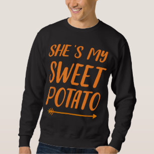 Sweatshirt Drôle, c'est ma patate douce pour le couple corres
