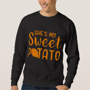 Sweatshirt Drôle, c'est ma patate douce qui correspond à l'ac
