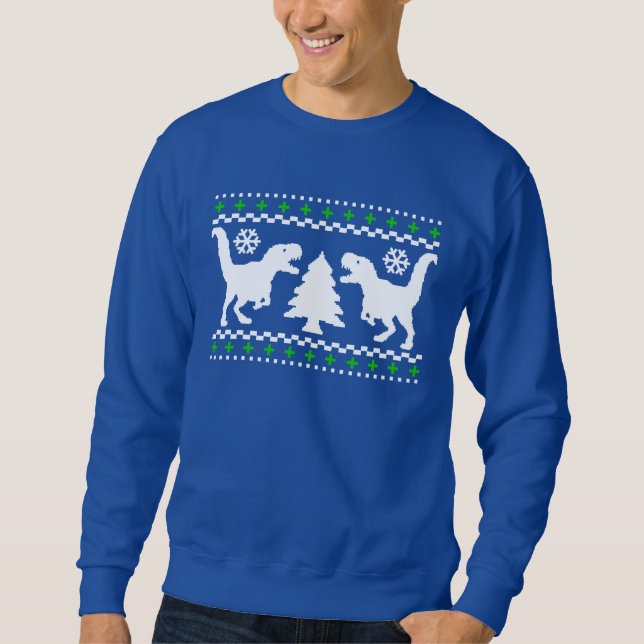 Sweatshirt Drôle ! Chandail laid de T-Rex de vacances (Devant)