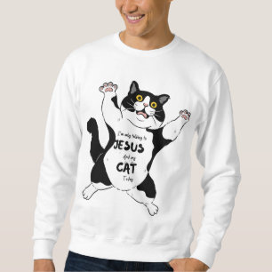 Sweatshirt Drôle chat Tee, Fur Mama Tee, propriétaire du chat
