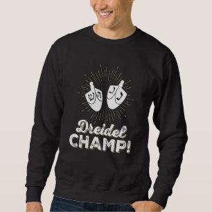 Sweatshirt Drôle Chemise juive Dreidel Champ Cute Hanoukka