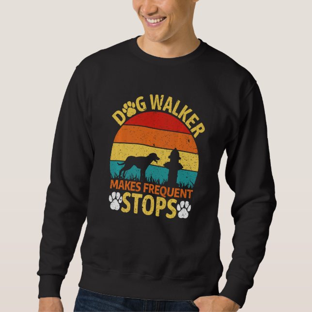 Sweatshirt Drôle Chien Walker Chien Paws Conception Chiens Ch (Devant)
