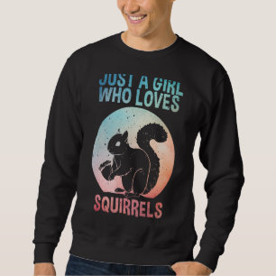 Sweatshirt Drôle Conception d'écureuil pour filles femmes mam