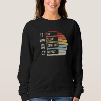 Sweatshirt Drôle Conducteur de camion cadeau Retro Vintage Ch