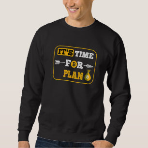Sweatshirt Drôle de Bitcoin Il est temps pour Plan B Blockcha