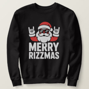 Sweatshirt Drôle de Joyeux Rizzmas Cool Père Noël