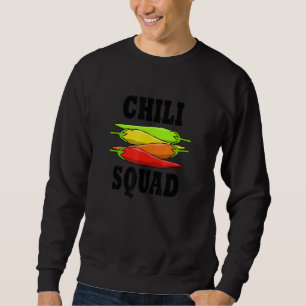 Sweatshirt Drôle Dit Mexicaine Food Chili Squad Jalapeno