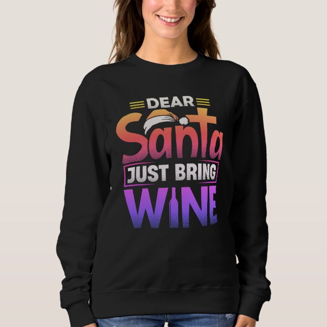 Sweatshirt Drôle doy vin amoureux's Christmas tee (Devant)