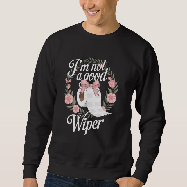 Sweatshirt Drôle embarrassant pour adultes Je ne suis pas un  (Devant)
