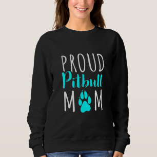 Sweatshirt Drôle Fier Pitbull Maman Chien Pour Femmes Puppy M