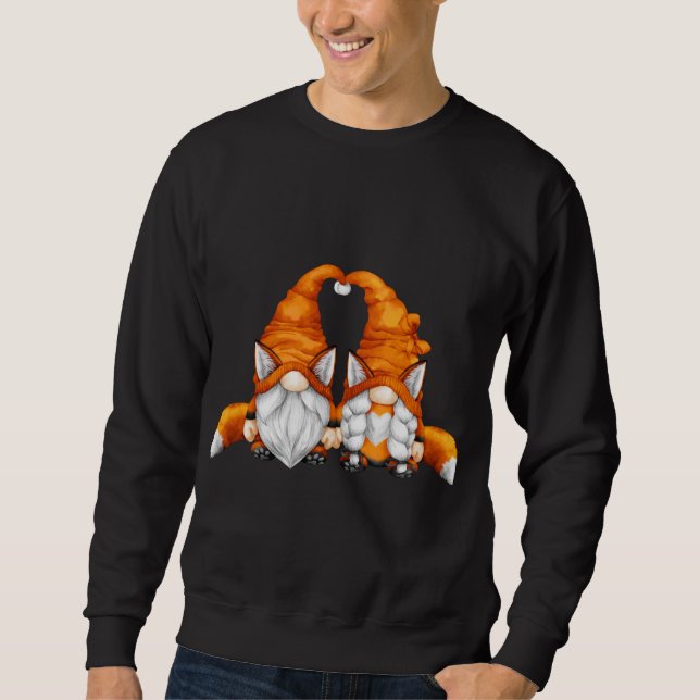Sweatshirt Drôle Fox Gnomes Pour Forester Et Amoureux des ani (Devant)