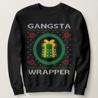 Sweatshirt Drôle Gangsta Wrapper Noël laid