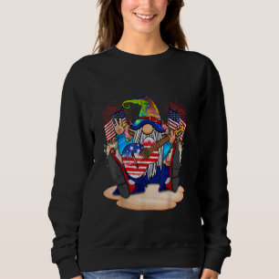Sweatshirt Drôle Gnome avec des chansons de guitare et fête l