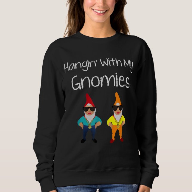 Sweatshirt Drôle Gnome Garden Gnome Gnome Don (Devant)
