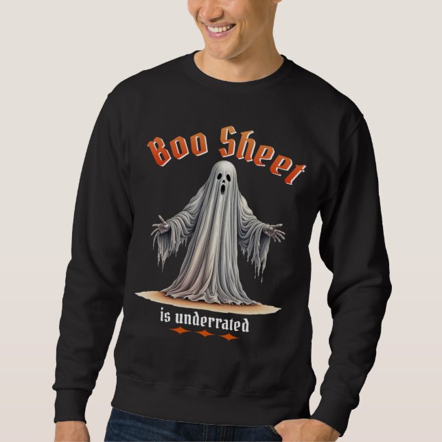 Sweatshirt Drôle Halloween Ghost Graphiques avec Humour sarca (Devant)
