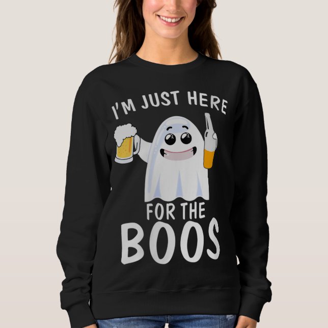 Sweatshirt Drôle Halloween Je suis juste ici pour le costume  (Devant)