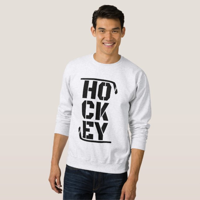 Sweatshirt Drôle Hockey    (Devant entier)