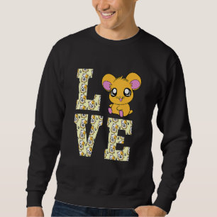 Sweatshirt Drôle I Love Hamsters Présente Mignonne Hamster Pe
