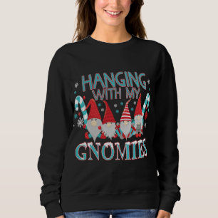 Sweatshirt Drôle Jardin de Noël Gnome Gnomes
