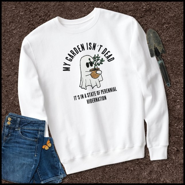 Sweatshirt Drôle Jardin Dire Mignonne Fantôme (Créateur téléchargé)
