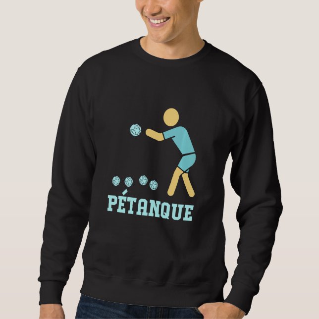 Sweatshirt Drôle Joueur Bocce (Devant)