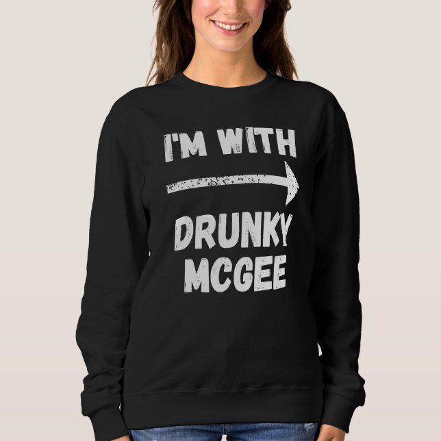 Sweatshirt Drôle Jour de la Saint Patrick de couple je suis a (Devant)
